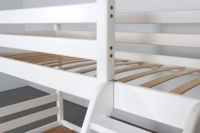 АДЕЛЬ Кровать двухъярусная с наклонной лестницей (белый) в Троицке - troick.mebel-74.com | фото