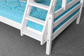 АДЕЛЬ Кровать двухъярусная с наклонной лестницей (белый) в Троицке - troick.mebel-74.com | фото