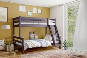 АДЕЛЬ Кровать двухъярусная с наклонной лестницей (лаванда) в Троицке - troick.mebel-74.com | фото