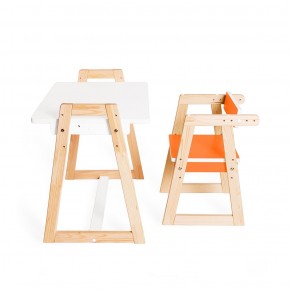 Детская растущая парта и стул Я САМ "Краски" (Оранжевый) в Троицке - troick.mebel-74.com | фото