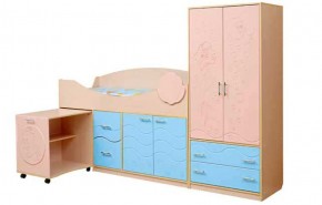 Набор мебели для детской Юниор -12.2 (700*1860) МДФ матовый в Троицке - troick.mebel-74.com | фото