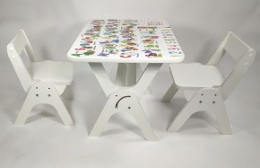 Детский растущий стол-парта и два стула Я САМ "Умка-Дуо" (Алфавит) в Троицке - troick.mebel-74.com | фото
