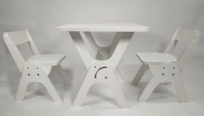 Детский растущий стол-парта и два стула Я САМ "Умка-Дуо" (Белый) в Троицке - troick.mebel-74.com | фото