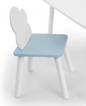 Детский стул Облачко (Белый/Голубой/Белый) в Троицке - troick.mebel-74.com | фото