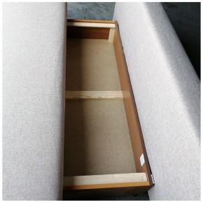 Диван-кровать Комфорт без подлокотников BALTIC AZURE (2 подушки) в Троицке - troick.mebel-74.com | фото