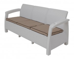 Диван Yalta Premium Sofa 3 Set (Ялта) белый (+подушки под спину) в Троицке - troick.mebel-74.com | фото