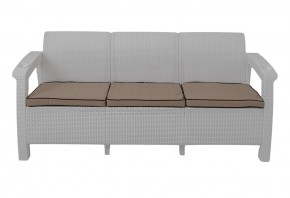 Диван Yalta Premium Sofa 3 Set (Ялта) белый (+подушки под спину) в Троицке - troick.mebel-74.com | фото