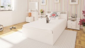 Камелия Кровать 1200, цвет белый, ШхГхВ 123,5х217х78,2 см., сп.м. 1200х2000 мм., без матраса, основание есть в Троицке - troick.mebel-74.com | фото