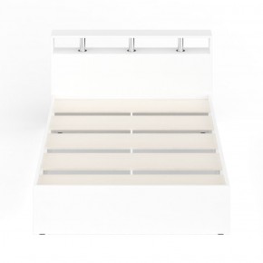 Камелия Кровать 1400, цвет белый, ШхГхВ 143,5х217х78,2 см., сп.м. 1400х2000 мм., без матраса, основание есть в Троицке - troick.mebel-74.com | фото