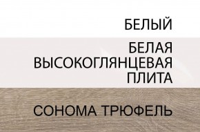 Комод 2D-1S/TYP 34, LINATE ,цвет белый/сонома трюфель в Троицке - troick.mebel-74.com | фото