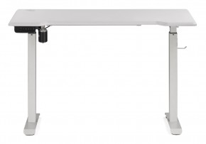 Компьютерный стол Маркос с механизмом подъема 120х75х75 белый / шагрень белая в Троицке - troick.mebel-74.com | фото