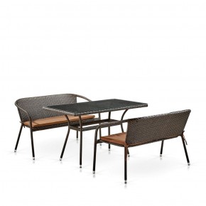 Комплект мебели из иск. ротанга T286A/S139A-W53 Brown в Троицке - troick.mebel-74.com | фото