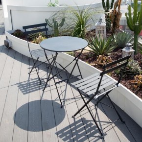 Комплект садовой мебели OTS-001R (стол + 2 стула) металл в Троицке - troick.mebel-74.com | фото