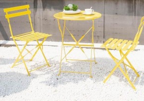 Комплект садовой мебели OTS-001R (стол + 2 стула) металл в Троицке - troick.mebel-74.com | фото