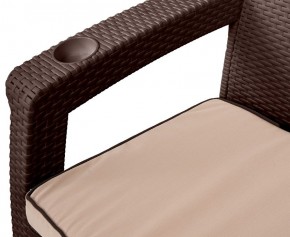 Комплект уличной мебели Yalta Premium Terrace Triple Set (Ялта) шоколадный (+подушки под спину) в Троицке - troick.mebel-74.com | фото