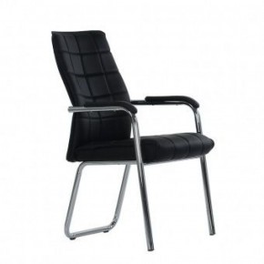 Кресло Barneo K-14 для посетителей и переговорных (черный) в Троицке - troick.mebel-74.com | фото