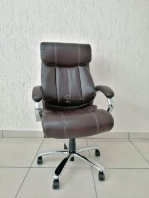 Кресло Barneo K-303 для руководителя (коричневая экокожа) в Троицке - troick.mebel-74.com | фото
