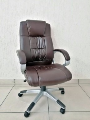 Кресло Barneo K-6 для руководителя (коричневая экокожа) в Троицке - troick.mebel-74.com | фото