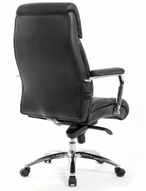 Кресло BRABIX PREMIUM "Phaeton EX-502" (кожа с компаньоном, хром, черное) 530882 в Троицке - troick.mebel-74.com | фото