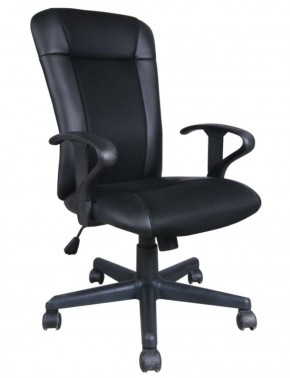 Кресло BRABIX "Optima MG-370" (экокожа/ткань, черное) 531580 в Троицке - troick.mebel-74.com | фото