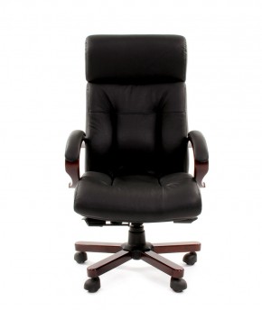 Кресло для руководителя CHAIRMAN  421 (Натуральная кожа) Черное в Троицке - troick.mebel-74.com | фото