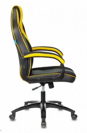 Кресло игровое Бюрократ VIKING 2 AERO YELLOW черный/желтый в Троицке - troick.mebel-74.com | фото