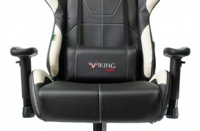 Кресло игровое Бюрократ VIKING 5 AERO WHITE черный/белый в Троицке - troick.mebel-74.com | фото