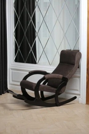 Кресло-качалка МАРСЕЛЬ 33-Т-AC (кофе) в Троицке - troick.mebel-74.com | фото