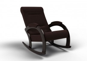 Кресло-качалка Венето 13-Т-Ш (ткань/венге) ШОКОЛАД в Троицке - troick.mebel-74.com | фото
