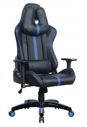 Кресло компьютерное BRABIX "GT Carbon GM-120" (черное/синее) 531930 в Троицке - troick.mebel-74.com | фото