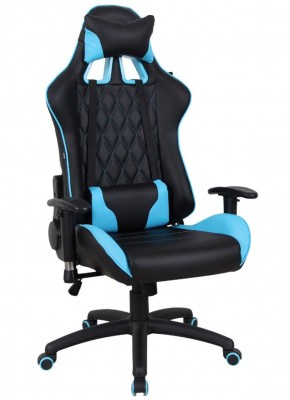 Кресло компьютерное BRABIX "GT Master GM-110" (черное/голубое) 531928 в Троицке - troick.mebel-74.com | фото