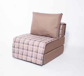 Кресло-кровать бескаркасное Харви (коричневый-квадро беж) в Троицке - troick.mebel-74.com | фото