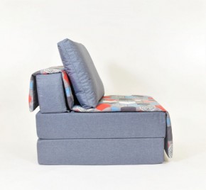 Кресло-кровать бескаркасное Харви (серый-геометрия слейт) в Троицке - troick.mebel-74.com | фото