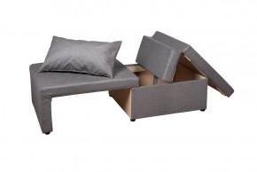 Кресло-кровать Милена (серый) Велюр в Троицке - troick.mebel-74.com | фото