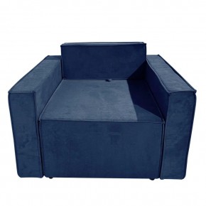 Кресло-кровать Принц КК1-ВСи (велюр синий) в Троицке - troick.mebel-74.com | фото