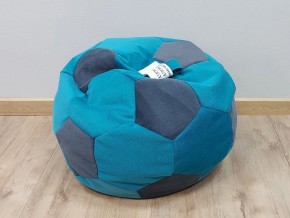 Кресло-мешок Мяч S (Shaggy Azure-Shaggy Grafit) в Троицке - troick.mebel-74.com | фото