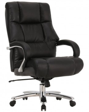 Кресло офисное BRABIX PREMIUM "Bomer HD-007" (рециклированная кожа, хром, черное) 531939 в Троицке - troick.mebel-74.com | фото
