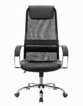 Кресло офисное BRABIX PREMIUM "Stalker EX-608 CH" (хром, ткань-сетка/кожзам, черное) 532091 в Троицке - troick.mebel-74.com | фото