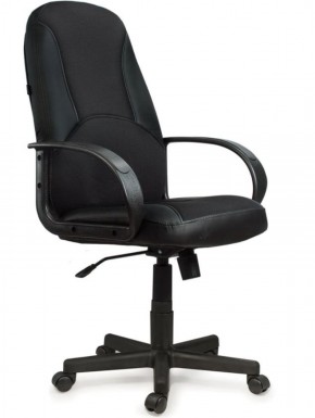 Кресло офисное BRABIX "City EX-512" (кожзам черный, ткань черная) 531407 в Троицке - troick.mebel-74.com | фото