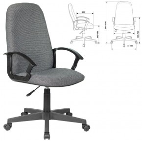 Кресло офисное BRABIX "Element EX-289", ткань, серое, 532093 в Троицке - troick.mebel-74.com | фото