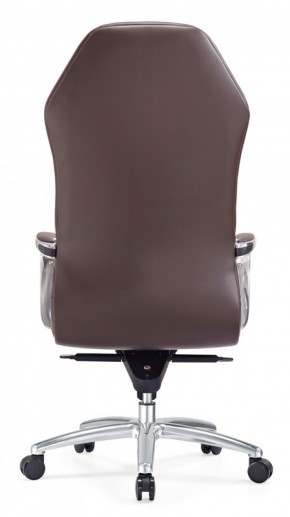 Кресло руководителя Бюрократ _AURA/BROWN коричневый в Троицке - troick.mebel-74.com | фото