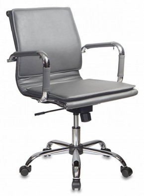 Кресло руководителя Бюрократ CH-993-LOW/GREY серый в Троицке - troick.mebel-74.com | фото