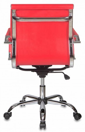 Кресло руководителя Бюрократ CH-993-LOW/RED красный в Троицке - troick.mebel-74.com | фото