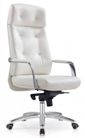 Кресло руководителя Бюрократ _DAO/WHITE белый в Троицке - troick.mebel-74.com | фото