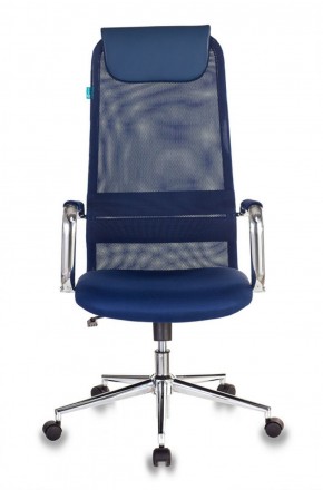 Кресло руководителя Бюрократ KB-9N/DB/TW-10N синий в Троицке - troick.mebel-74.com | фото