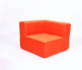 Кресло-угловое-модуль бескаркасное Тетрис 30 (Оранжевый) в Троицке - troick.mebel-74.com | фото
