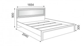 Кровать 1.6 М09 с мягкой спинкой и настилом Беатрис (Орех гепланкт) в Троицке - troick.mebel-74.com | фото