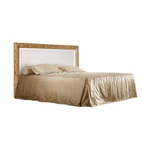 Кровать 2-х спальная (1,4 м) Тиффани штрих-лак/золото с подъемным механизмом (ТФКР140-2[7]) в Троицке - troick.mebel-74.com | фото