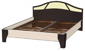 ВЕРОНА Кровать 1600 с основанием (Венге/Анкор светлый) в Троицке - troick.mebel-74.com | фото