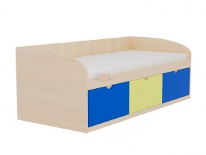 Кровать-8 одинарная с 3-мя ящиками (800*1900) ЛДСП в Троицке - troick.mebel-74.com | фото